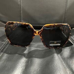 Margaret Josephs Oversized Tortoise Shell Sunglasses